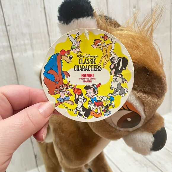 Authentic Vintage Stuffed Animal Plush Toy BAMBI Disney Park Sears Roebuck, & Co - Picture 5 of 12